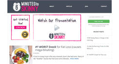 Desktop Screenshot of 6minutestoskinny.com